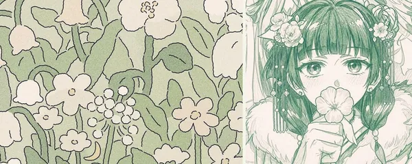 Matcha banner: matcha and whisk
