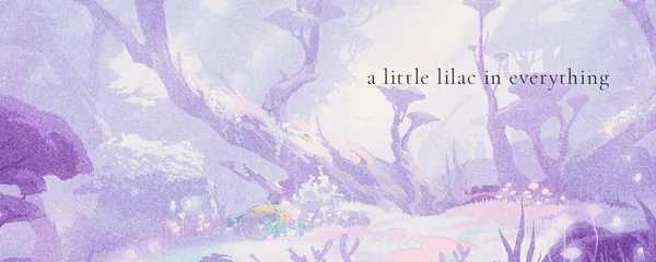 Lavender banner: dried lavender and tea