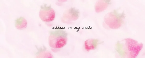 Pink banner: strawberry milk and satin